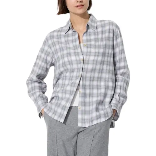 UNIQLO Shirts Women's Half Open Collar Moderate Other