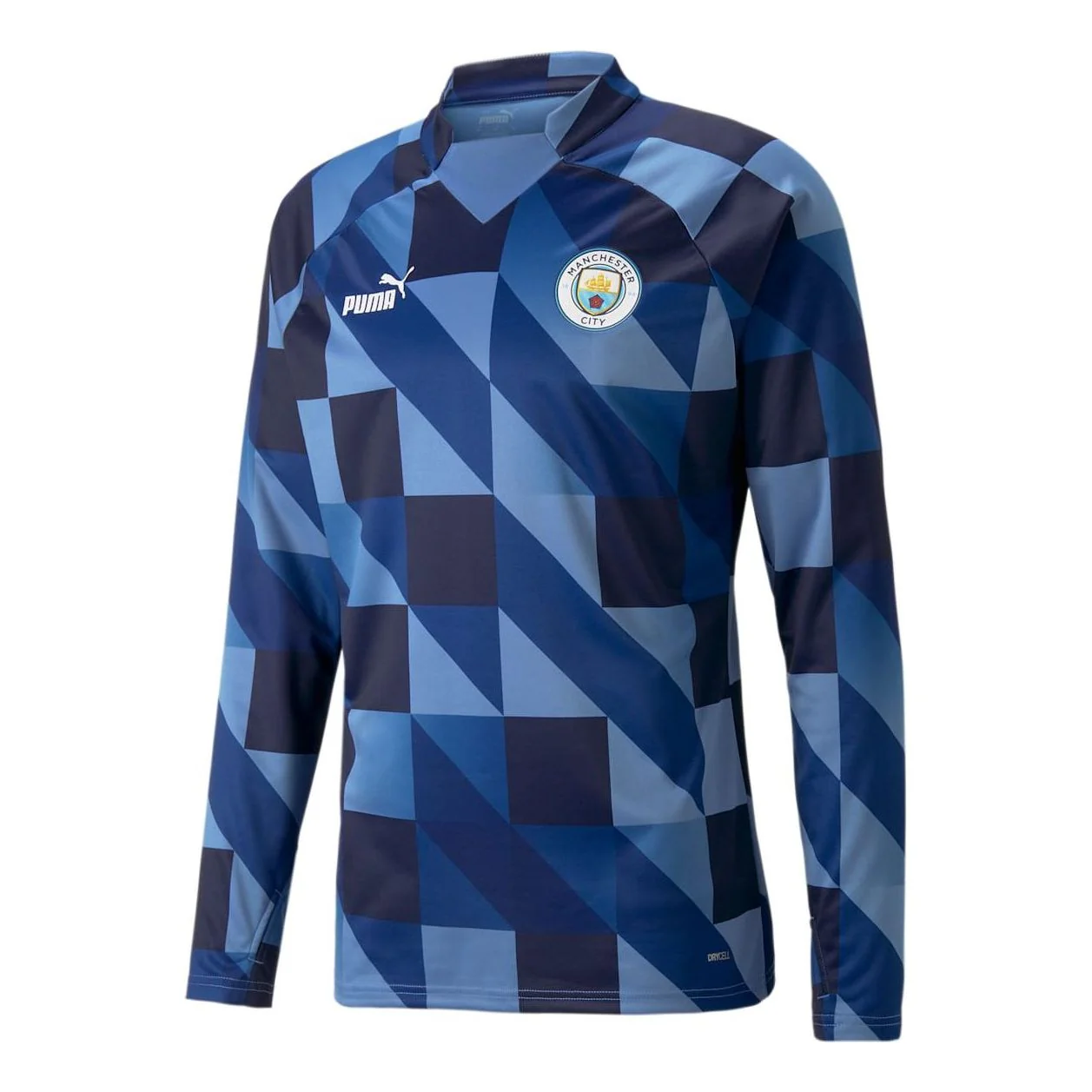 PUMA Manchester City MATCH Pre Sweat Soccer Jersey Men’s Blue