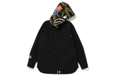 A BATHING APE Shark Series Jackets Women's Hooded Moderate