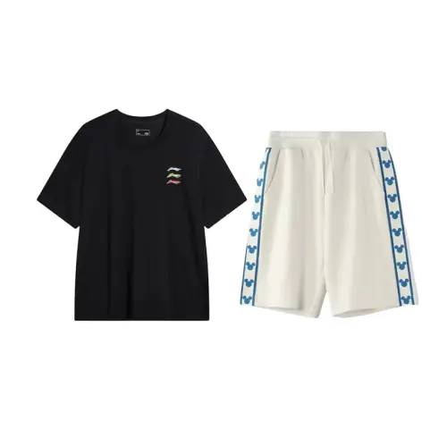 Li Ning Herbal Tea T Casual Sportswear Unisex Black