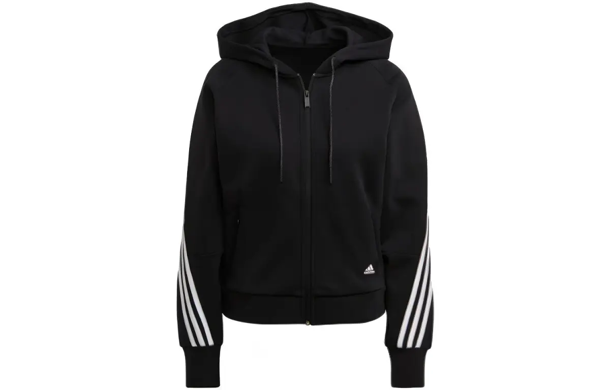 Adidas Jackets Women's Black Hooded Moderate Other
