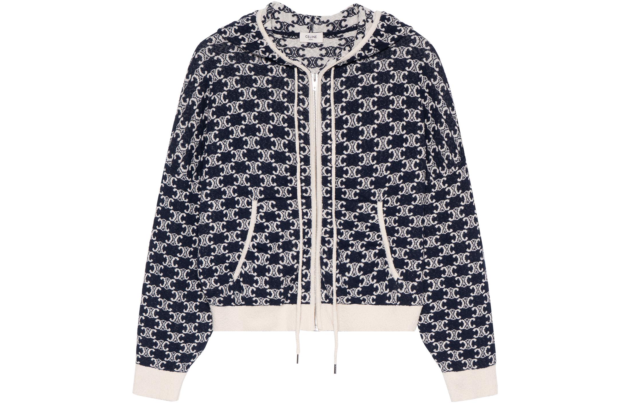 Женские худи CELINE Monogram (синее)