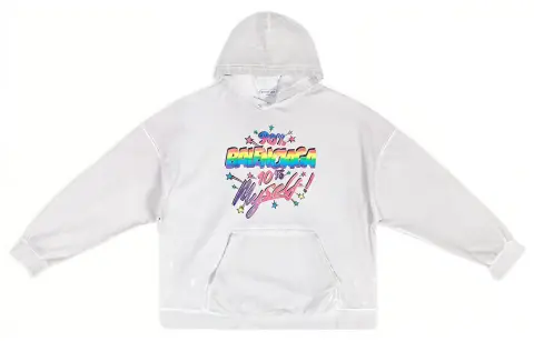 Balenciaga Graphic Printed Long Sleeved Hoodie