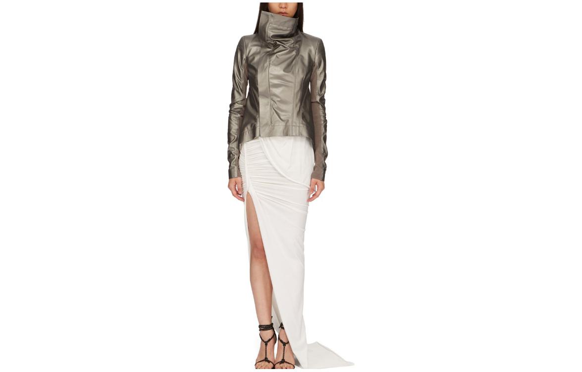 RICK OWENS Naska High Neck Biker Jacket