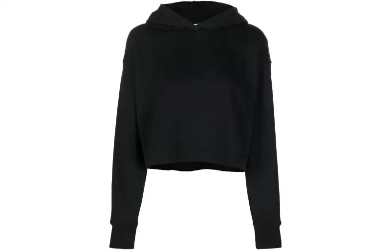 Adidas Originals Sweatshirts Women's Black Hooded Moderate Regular