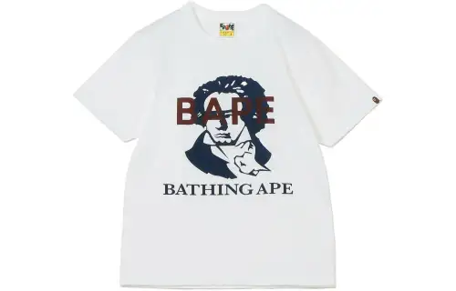 A BATHING APE T Shirts Women's Crew Neck Moderate Straight Fit