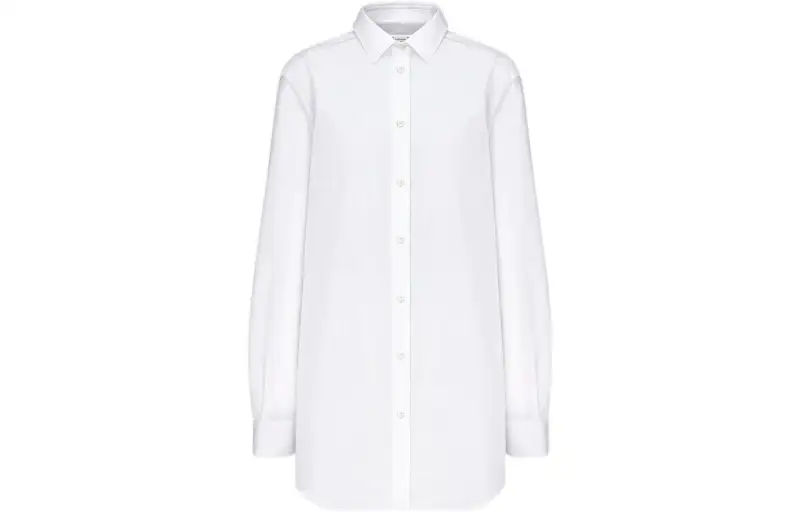 DIOR Shirts Women's White Lapel Moderate