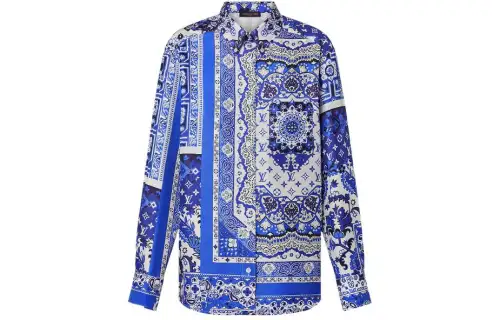 LOUIS VUITTON FLIGHT MODE Shirt Women's Blue