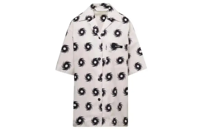 PALM ANGELS Hurricsnr Oversized Bowling Shirt