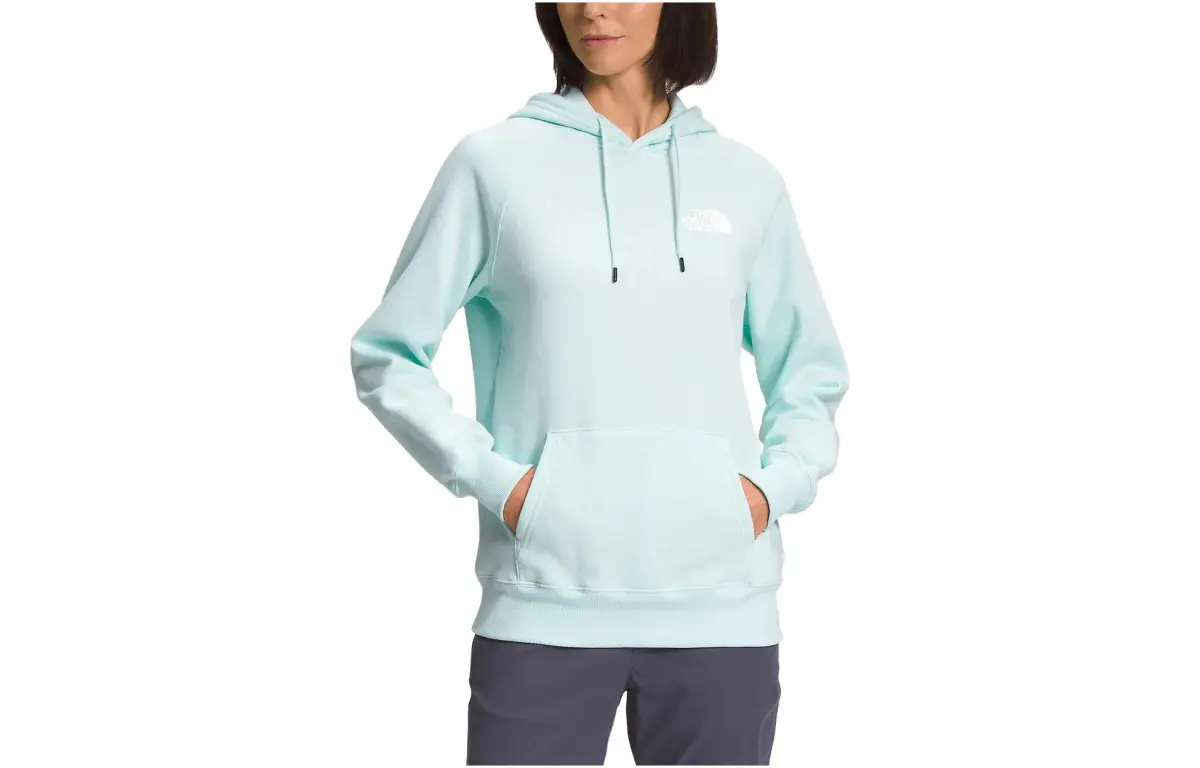 THE NORTH FACE Sweatshirts Women's Sky Light Blue Hooded Moderate Regular