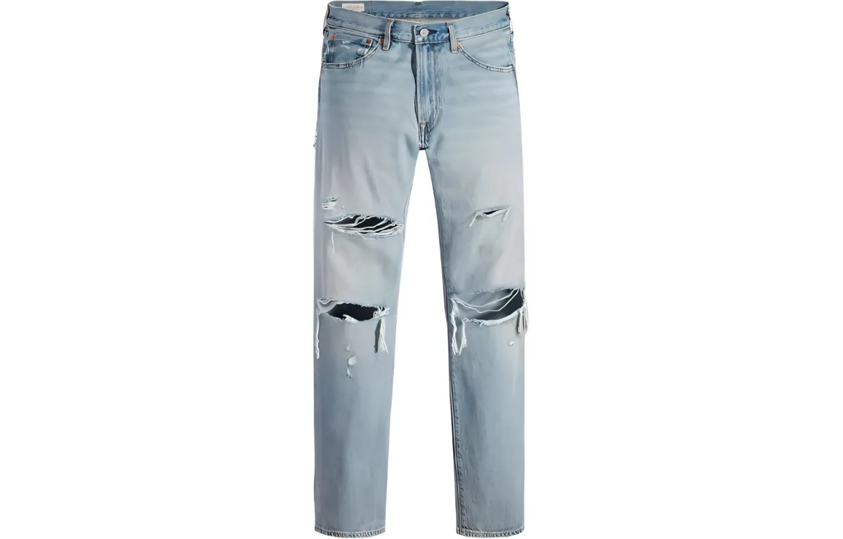 Levi's Jeans Men's Gray Blue Moderate Straight Fit Pants