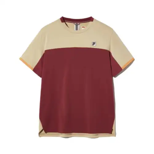 FILA SS25 Tennis Top Men's Burgundy