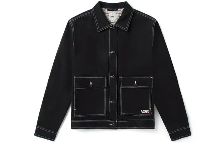 Vans Jackets Women's Black Lapel Moderate