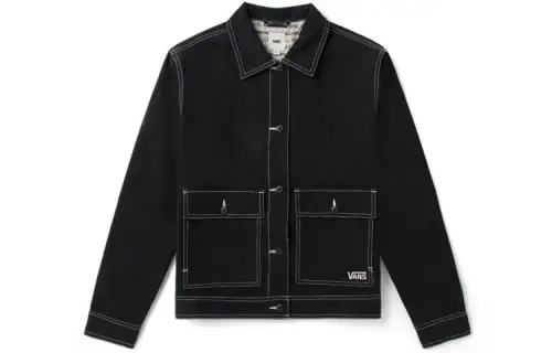 Vans Jackets Women's Black Lapel Moderate Workwear