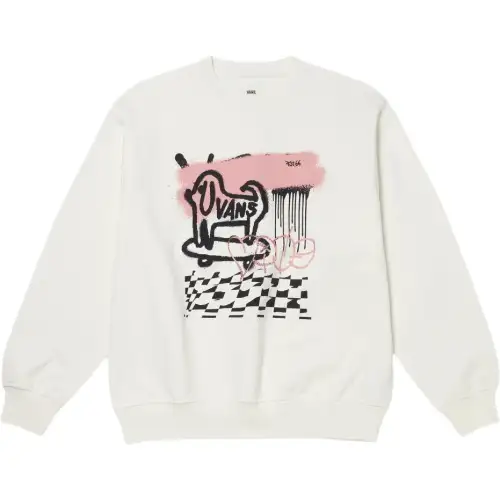 Vans CREW Mixed GFX Sweatshirt Women's Cotton Candy