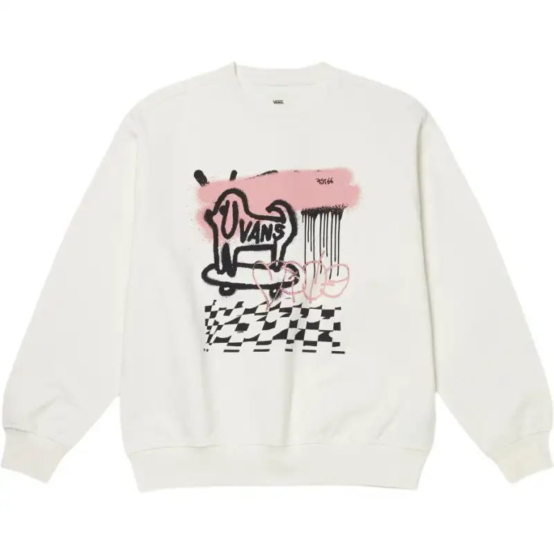 Vans CREW Mixed GFX Sweatshirt Women's Cotton Candy