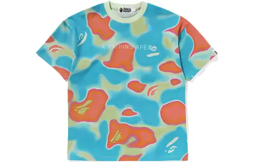 A BATHING APE T Shirts Women's Crew Neck Moderate Straight Fit