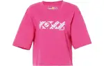 Timberland T Shirts Women's Rose Red Crew Neck Moderate Straight Fit