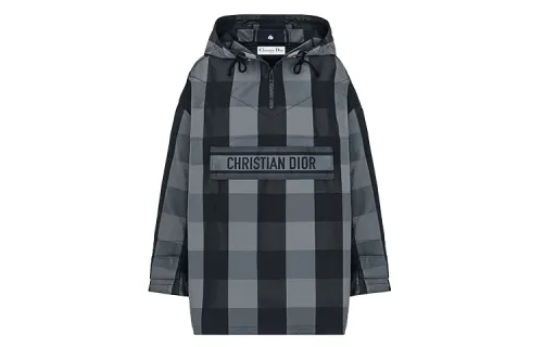 DIOR Quarterly New Products Jackets Women's Black Gray Hooded Moderate Other
