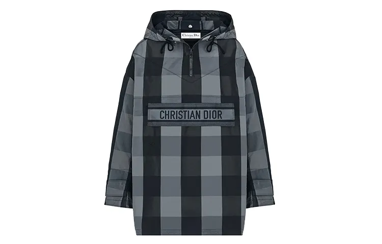 DIOR Quarterly New Products Jackets Women's Black Gray Hooded Moderate Other