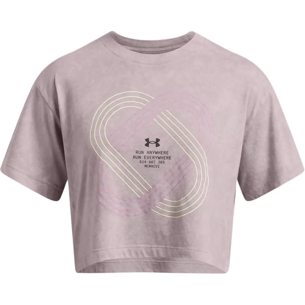 Under Armour Anywhere Drop Shoulder Sleeve T Shirt Women's Purple