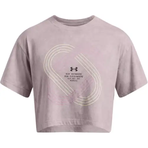 Under Armour Anywhere Drop Shoulder Sleeve T Shirt Women's Purple