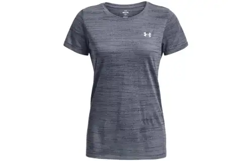 Under Armour T Shirts Women's Gray Crew Neck Moderate Straight Fit