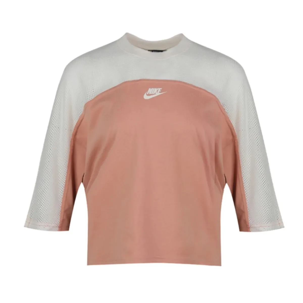 Nike Sweatshirts Women's Pink Crew Neck Moderate Straight Fit