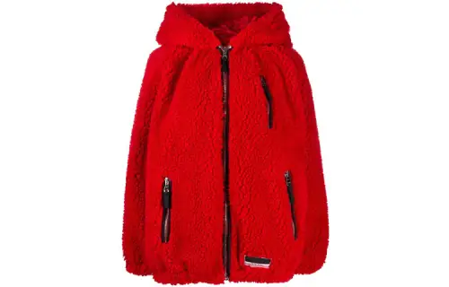 MIU MIU Jackets Women's Red Hooded Moderate Other
