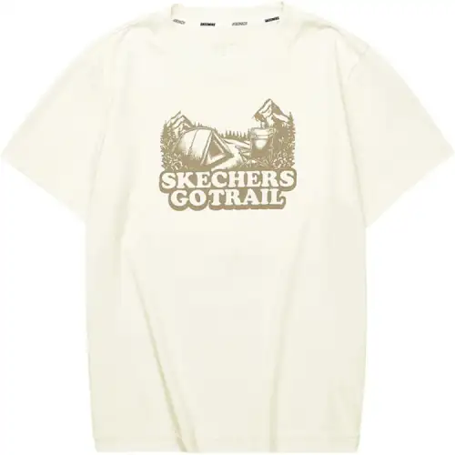 Skechers T Shirt Women's Butter Ecru