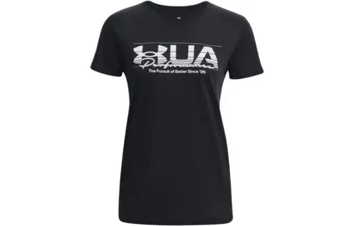 Under Armour T Shirts Women's Black Crew Neck Thin Other