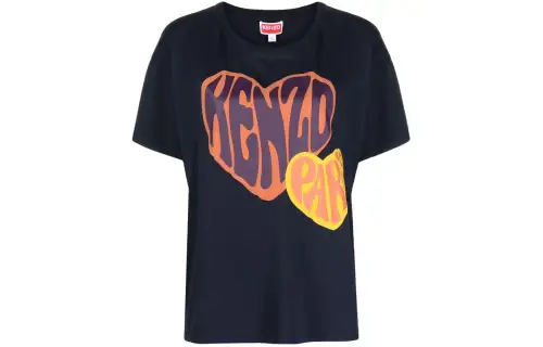 KENZO Graphic Printed Crewneck T-Shirt