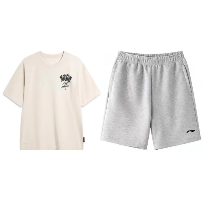 Li Ning Casual Sportswear Men's Crew Neck Moderate