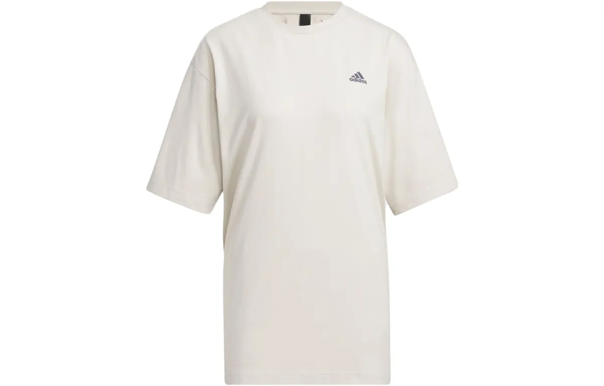 Adidas T-Shirts Women's Bauxite Brown Crew Neck Moderate Straight Fit