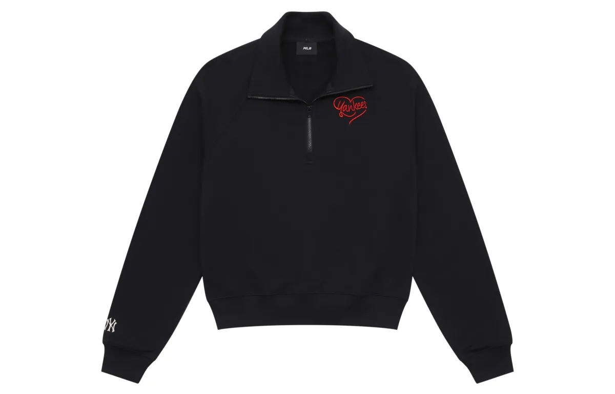 MLB New York Yankees Heart 24FW Sweatshirt Women's Black