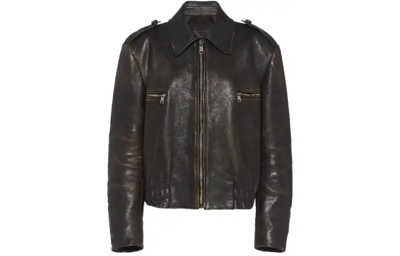 PRADA Jackets Women's Black Lapel Moderate Other