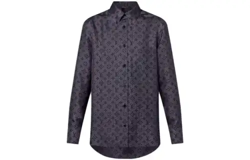 LOUIS VUITTON Inverted Mahina Monogram Shirt