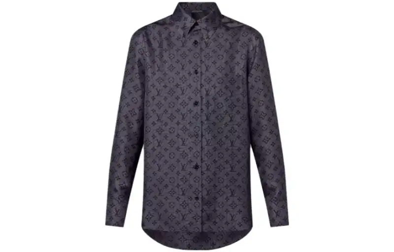 LOUIS VUITTON Inverted Mahina Monogram Shirt