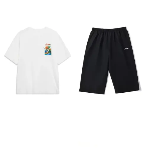 Li Ning Casual Sportswear Men's Crew Neck Moderate