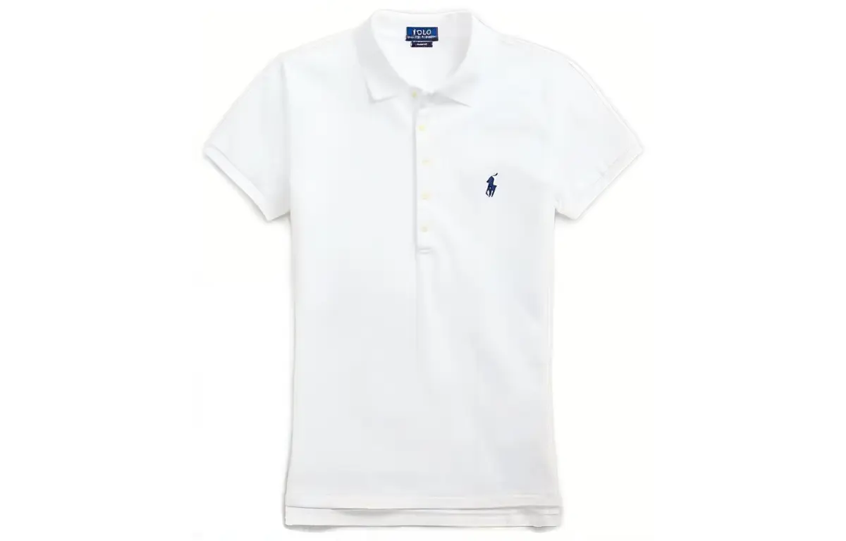 Polo Ralph Lauren SS23 Polo Shirt Slim Fit Women's White