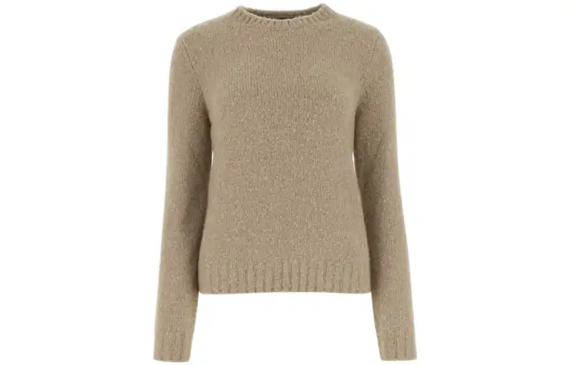 Loro Piana Knitwear Women's Khaki Crew Neck Moderate Other