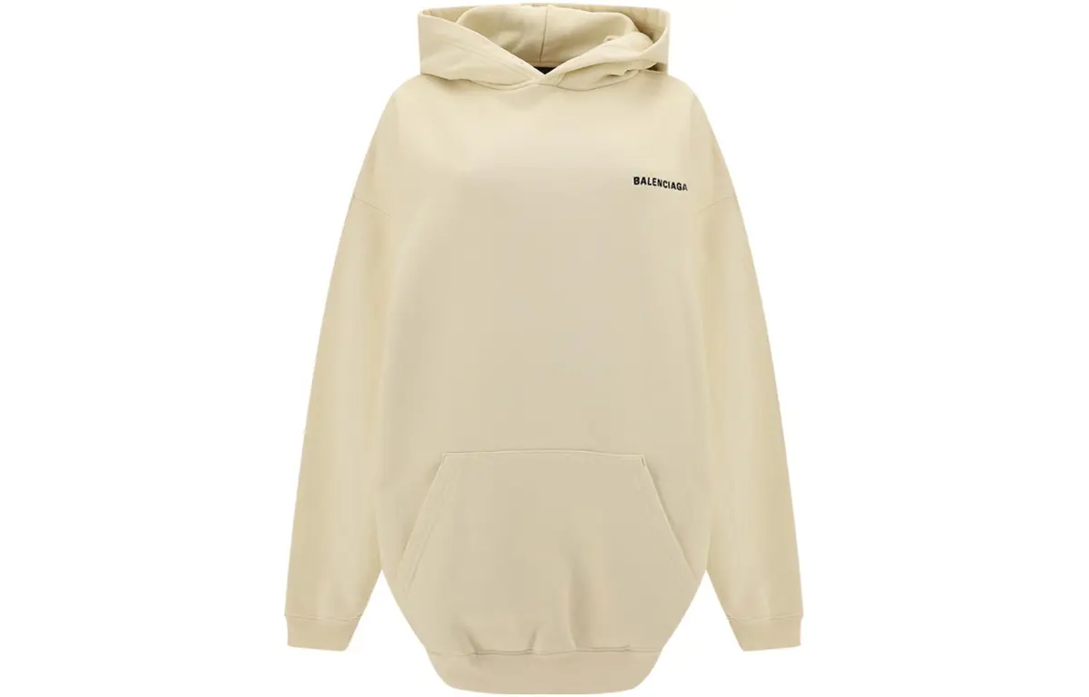 Balenciaga Sweatshirt Loose Fit Women's Ivory White