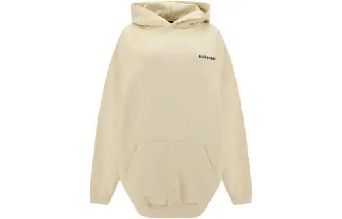 Balenciaga Sweatshirt Loose Fit Women's Ivory White