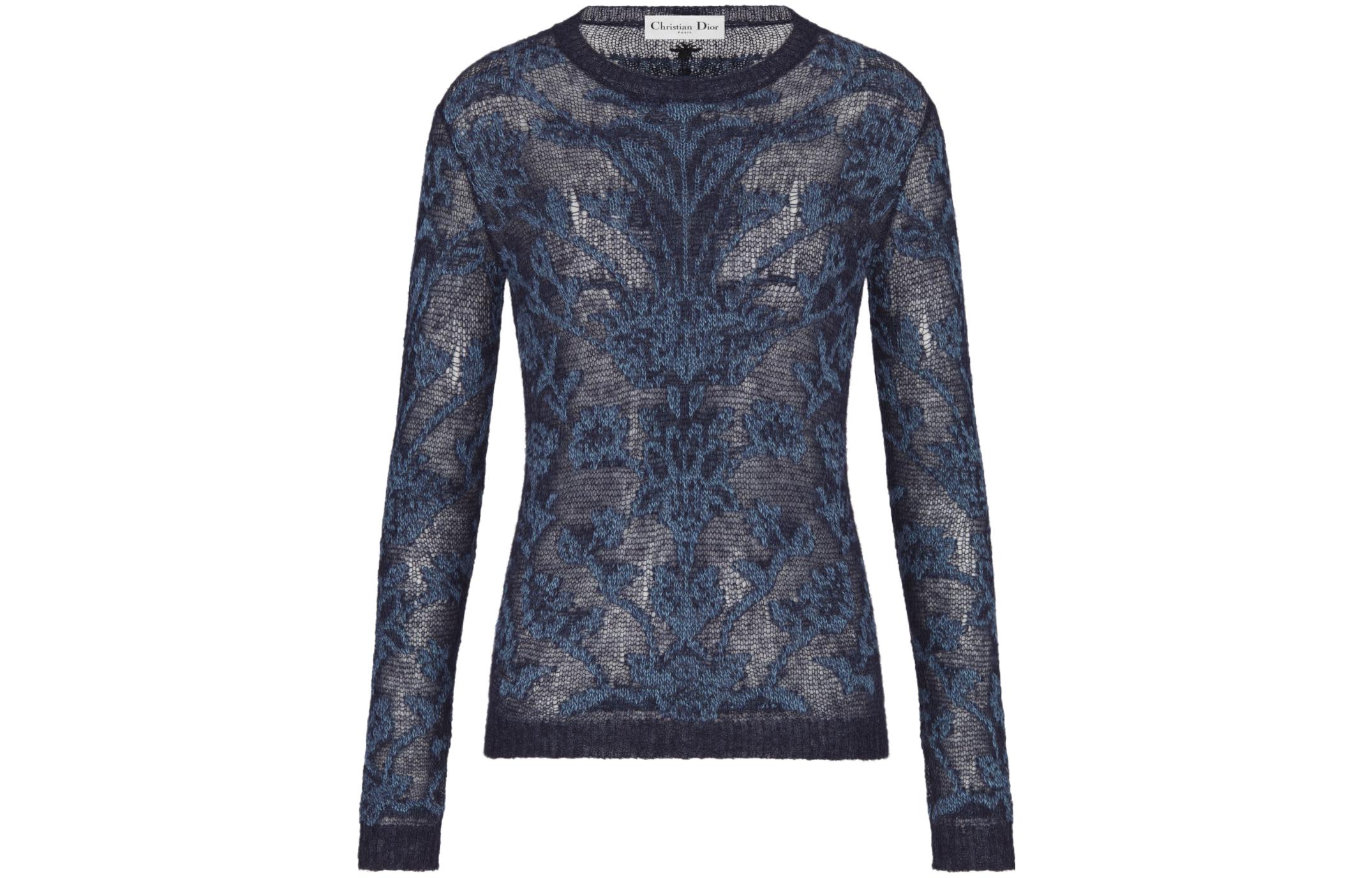 DIOR Patterned Print Knitwear Women's Blue