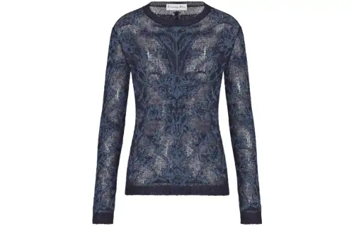 DIOR Patterned Print Knitwear Women's Blue