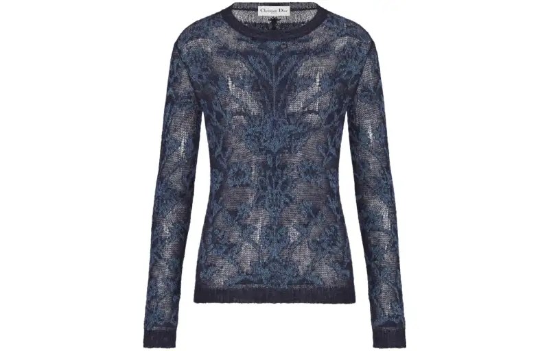 DIOR Patterned Print Knitwear Women's Blue