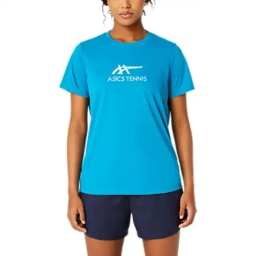ASICS T Shirt Women's Cyan/Blue