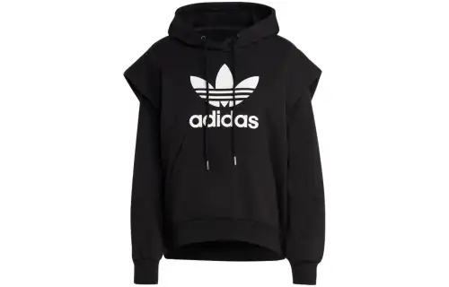 adidas originals Women's Trefoil Parka Hoodie Black