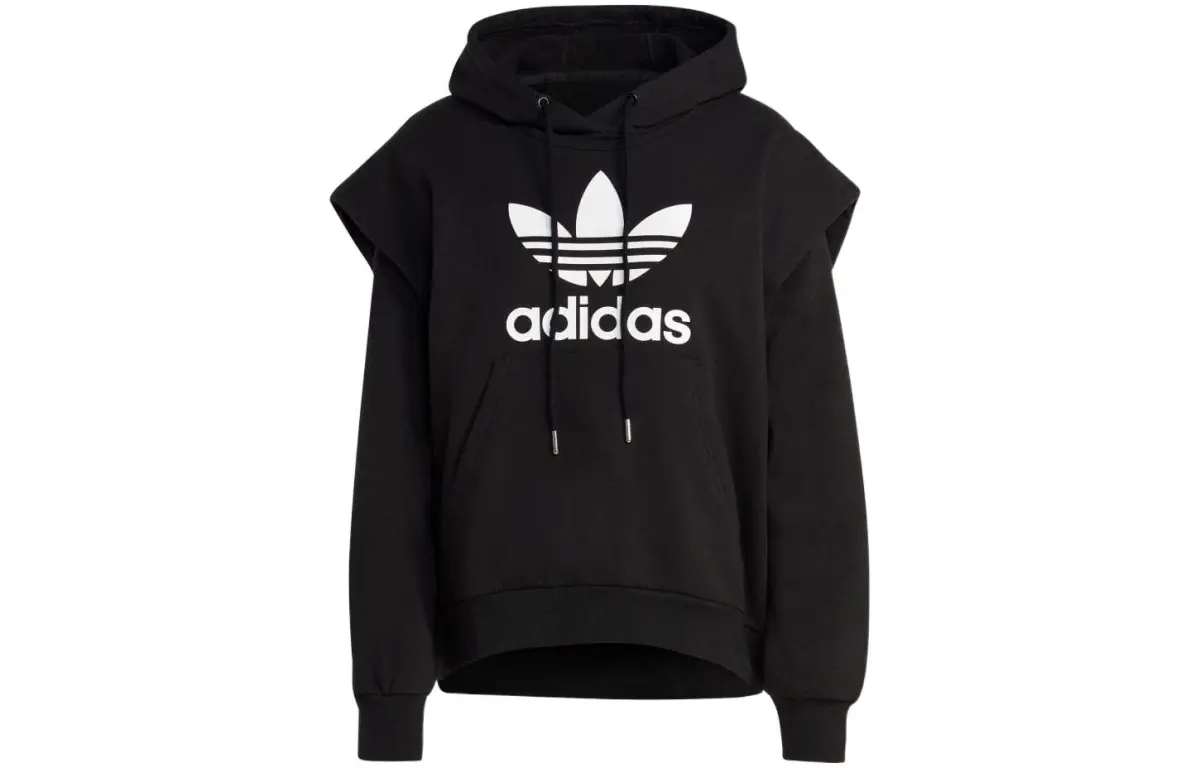adidas originals Women's Trefoil Parka Hoodie Black