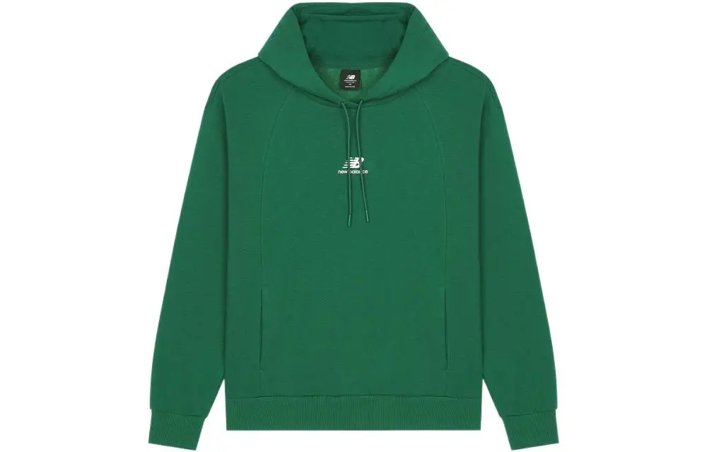 New Balance Sweatshirts Women's Green Hooded Moderate Regular